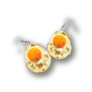 Realistic Seasoned Egg Earrings